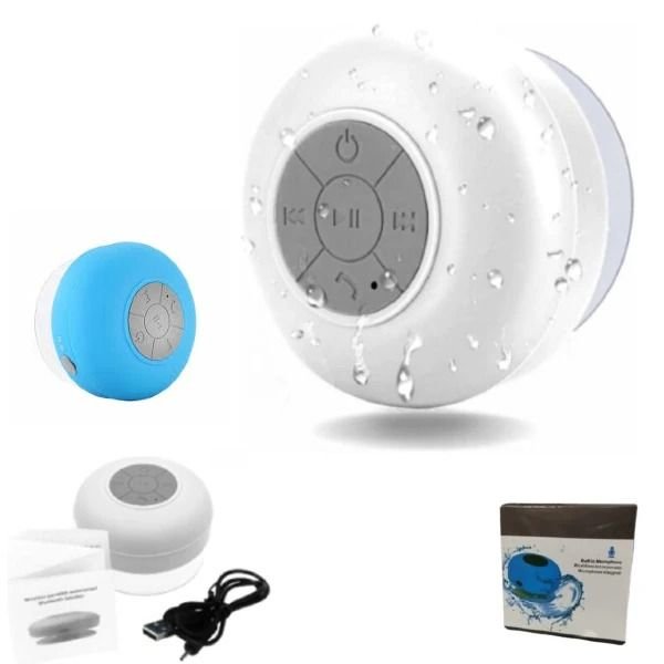 Parlante Bluetooth Resistente Al Agua Con Ventosa