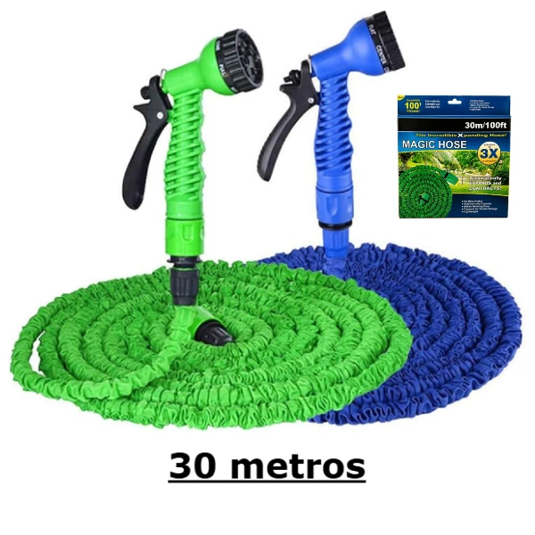 Manguera Flexible Expandible De Jardín 30 Metros Con Pistola