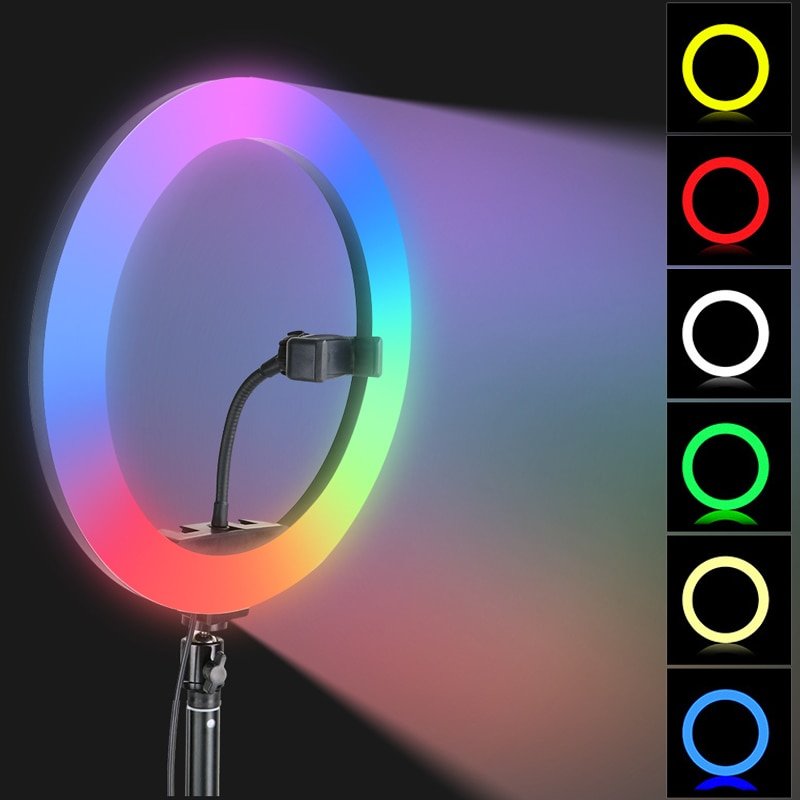Aro Anillo Luz Led RGB 26cm / 15W / 88 LEDS