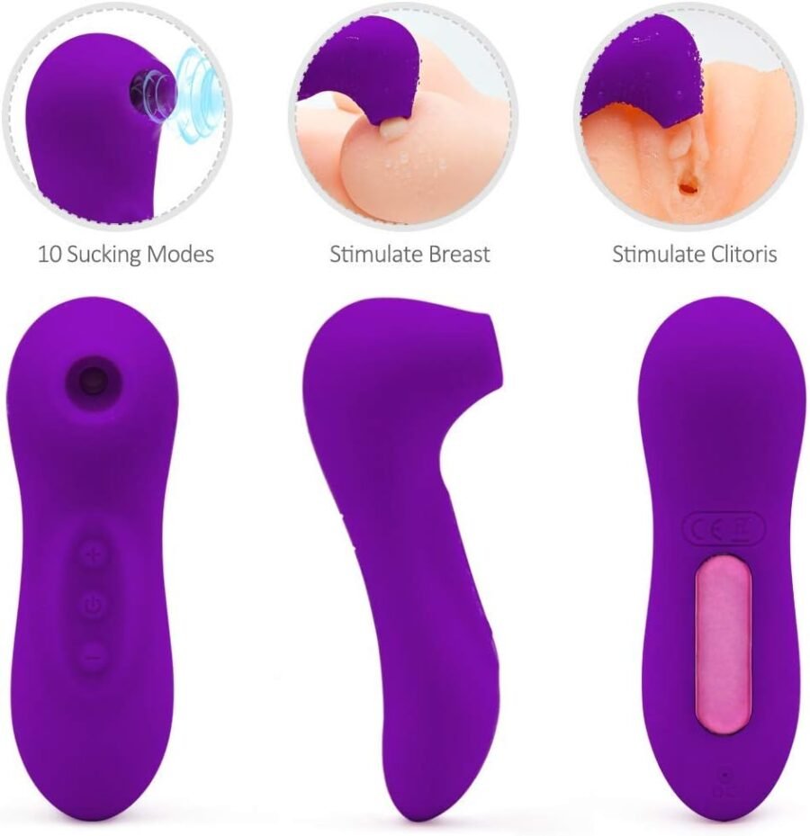 Vibrador / Succionador De Clítoris / Recargable / Con Bolsito