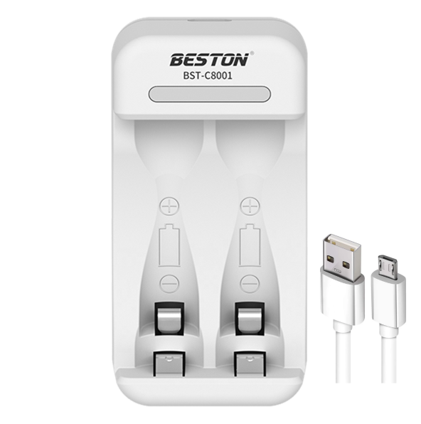 Cargador BESTON USB Para 2 Pilas 1.2V AA / AAA