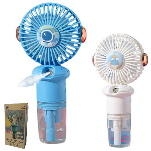 Mini Ventilador De Mano Con Nebulización / Recargable
