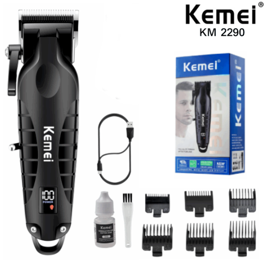 Maquina De Cortar Pelo / Barba Profesional Kemei KM-2290 / 6000 RPM MAX / 10W