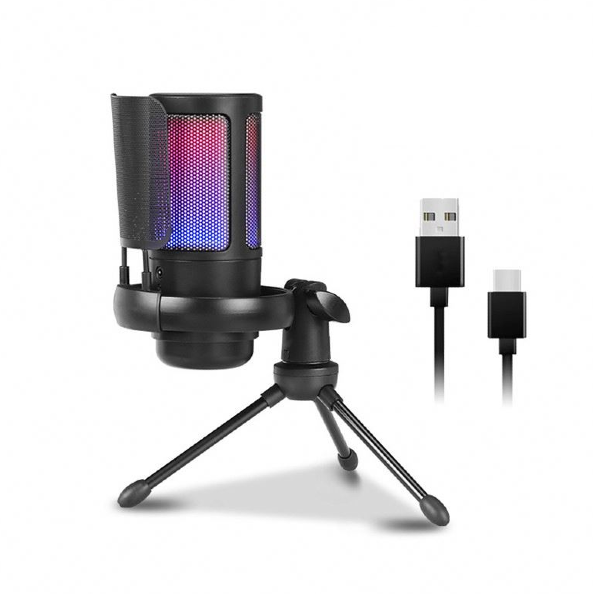Micrófono Condensador PC / USB / RGB / ME6S