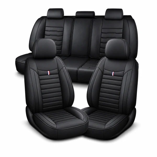 Set Cubre Asientos Auto Universal Premium / Eco Cuero
