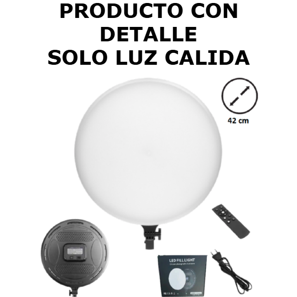 CON DETALLES LEER DESCRIPCIÓN Panel Led Circular 100w / 42cm / 196 Leds / Control Remoto / 220v / FC666