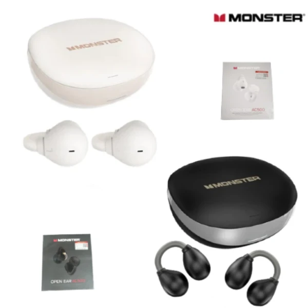 Auriculares Manos Libres Bluetooth 5.3 Monster AC500 / Cancelación De Ruido Activa