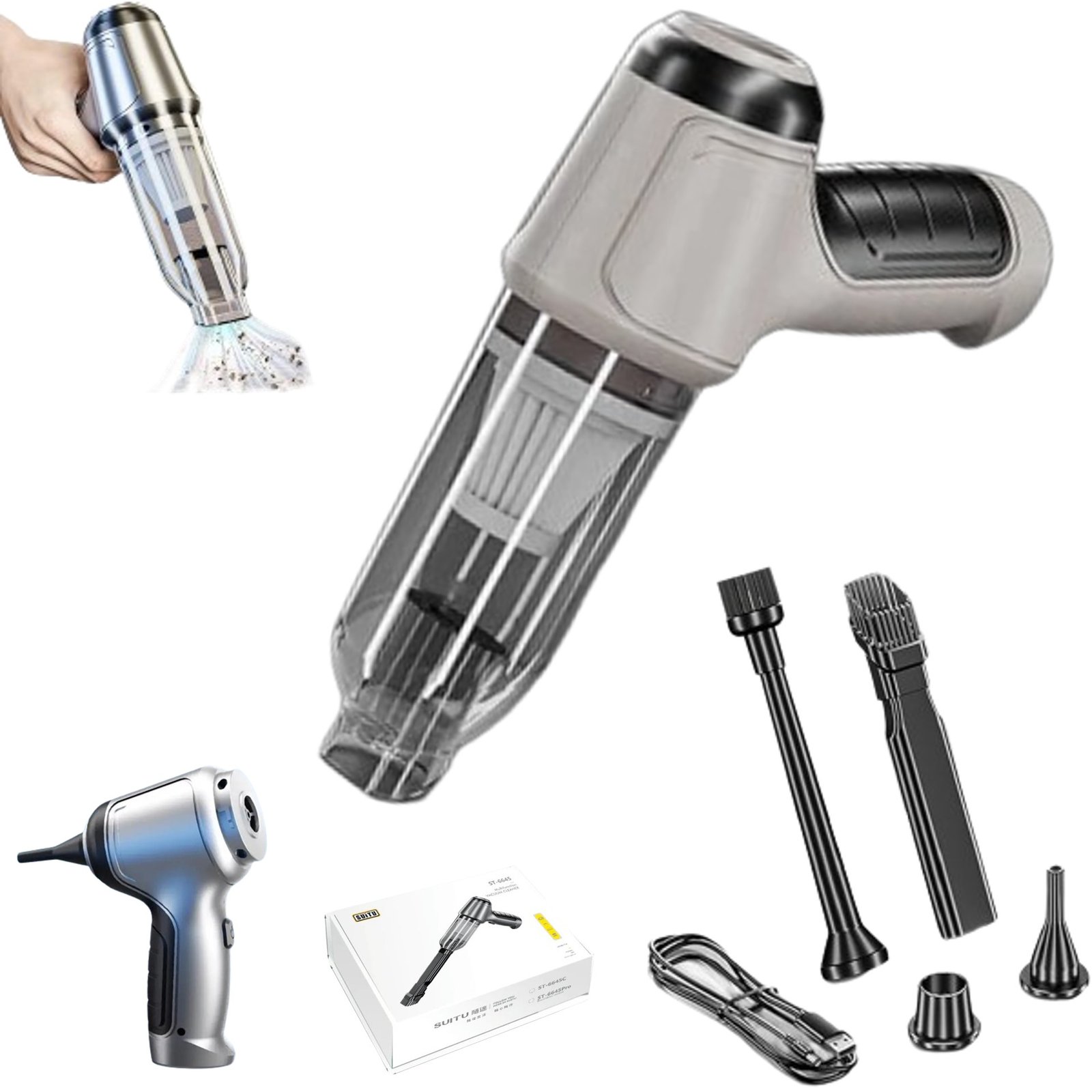 Soplete / Soplador / Aspiradora / 3500PA / 40000 RPM / 50w / 4000 mah