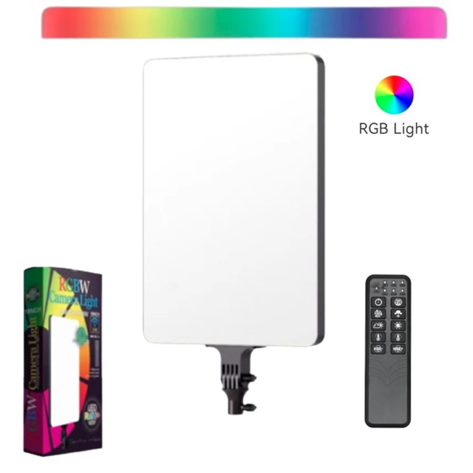 Panel Led RGB 500w / 19″ / 1200 Leds / Control Remoto / 220v / MM4028RGBW