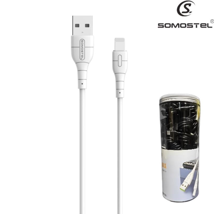 Pack X30 Cables Para iPhone Lightning Para iPhone 1MT Somostel SMS-BP13 / BLANCOS