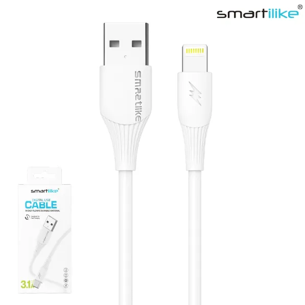 Cable USB Para iPhone Lightning 3.1A 1MT / FAST CHARGE QC 3.0 / Smartilike MT-CB02