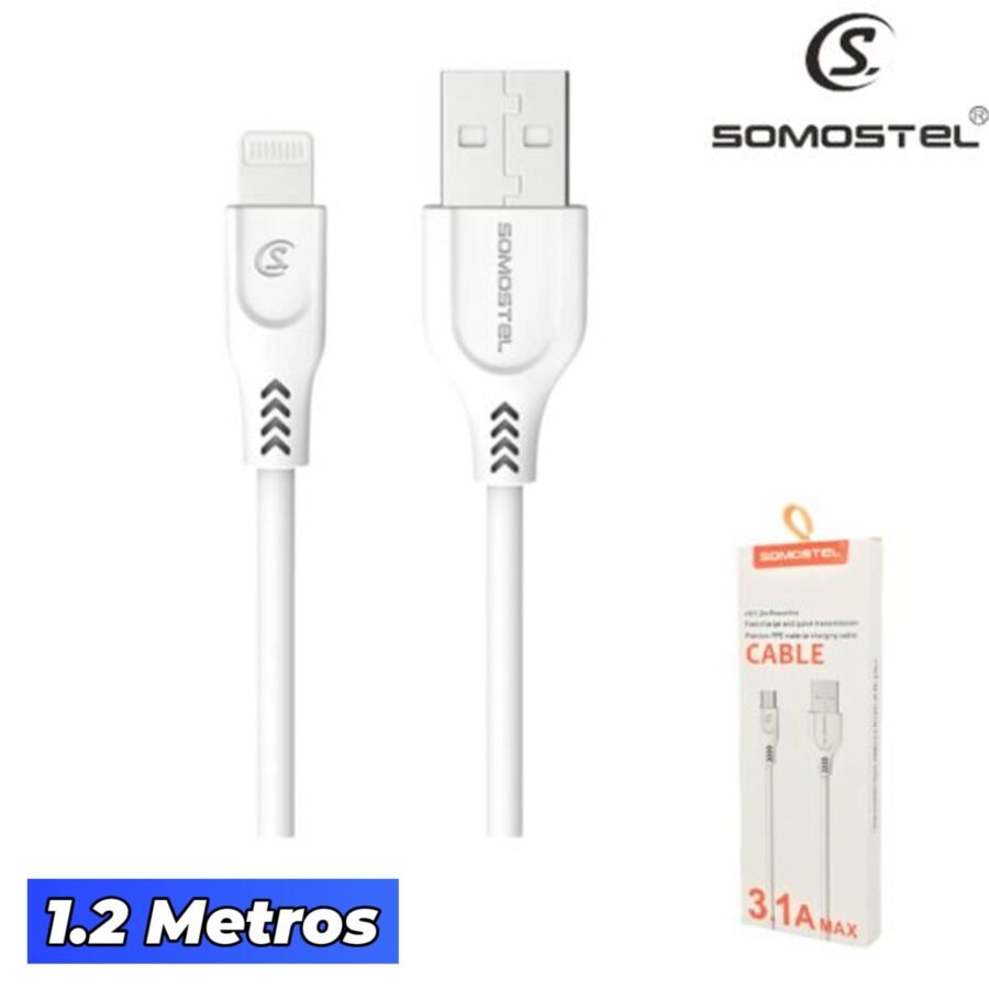 Cable Somostel USB Para iPhone Lightning 1,2 MT (BT01)