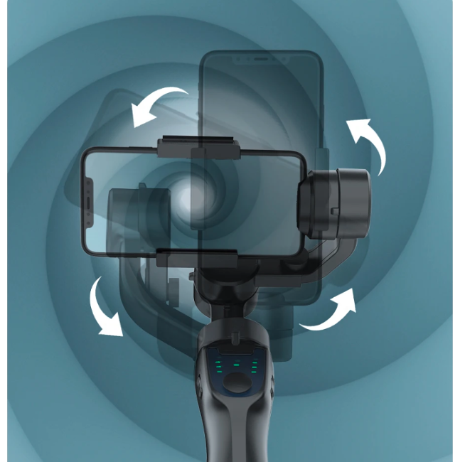 Estabilizador Gimbal Cardán De 3 Ejes Anti-Vibración Plegable / Trípode / Bluetooth / F8