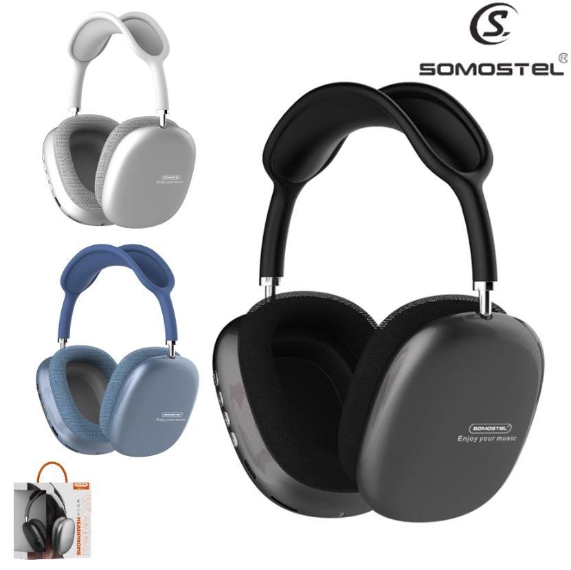 Auriculares Bluetooth Somostel SMS-CJ10 / Radio FM / AUX / MicroSD / CALIDAD VIP PREMIUM