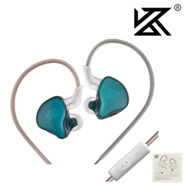 Auriculares KZ EDCX Con Micrófono / 3.5MM / CYAN