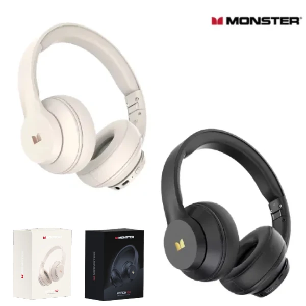 Auriculares Manos Libres Bluetooth 5.4 Monster MISSION 100 / Cancelación De Ruido Activa