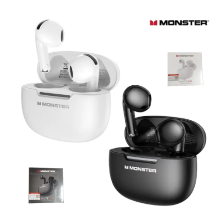 Auriculares Manos Libres Bluetooth 5.4 Monster N-LITE 208