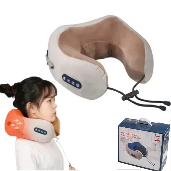 Masajeador Para Cuello Inalámbrico Recargable (Masajea , Vibra , Calienta)