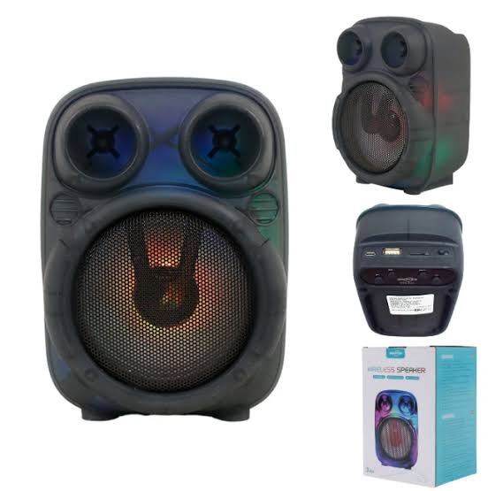 Parlante Bluetooth GRECITNICE 4″ Con Luces Led / Radio FM / MicroSD / USB
