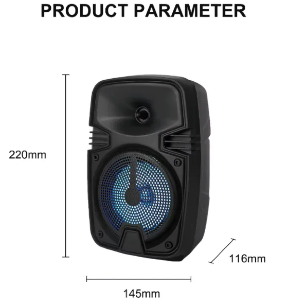 Parlante Bluetooth 4″ / Radio FM / MicroSD / USB / 8W / 1200mah / Sing-e ZQS-1461S