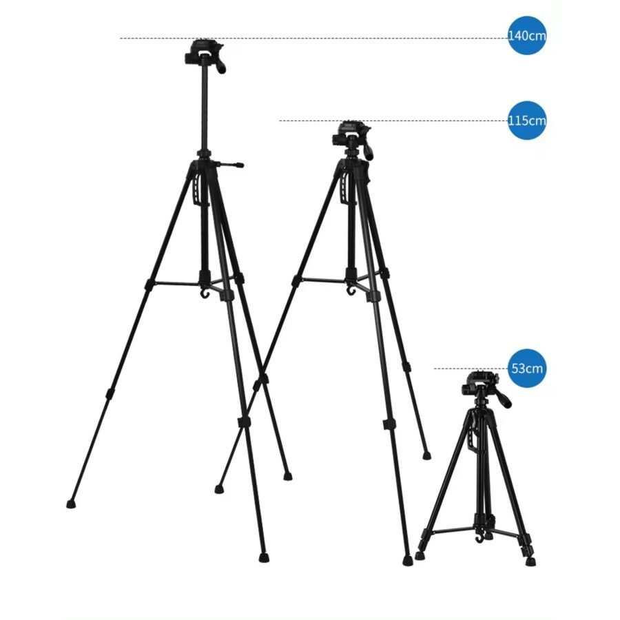 Trípode Profesional 3520 De 1.4 MT Con Bolso