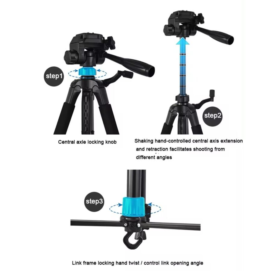 Trípode Profesional 3520 De 1.4 MT Con Bolso