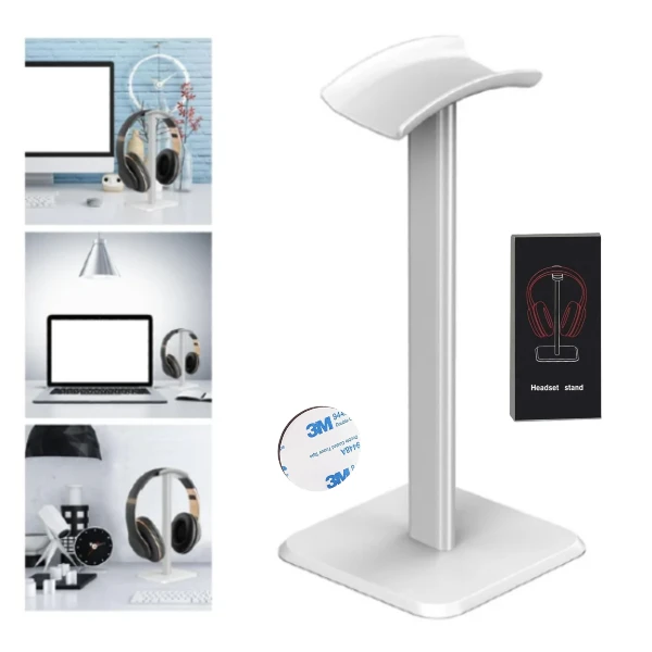 Soporte De Escritorio Para Auriculares Con Cinta 3M