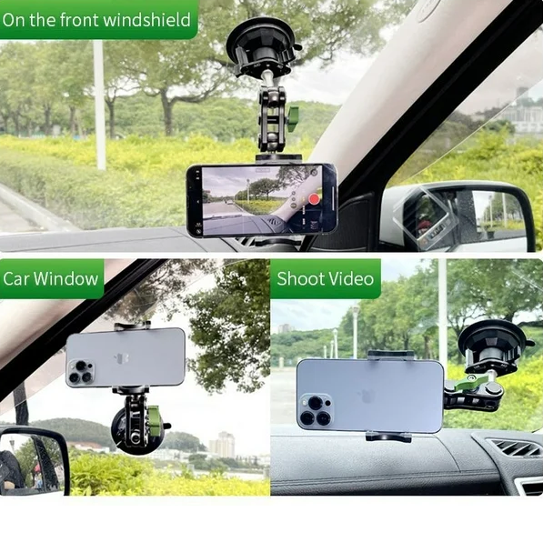 Soporte De Auto Para Celular Rotación De 360º Metal