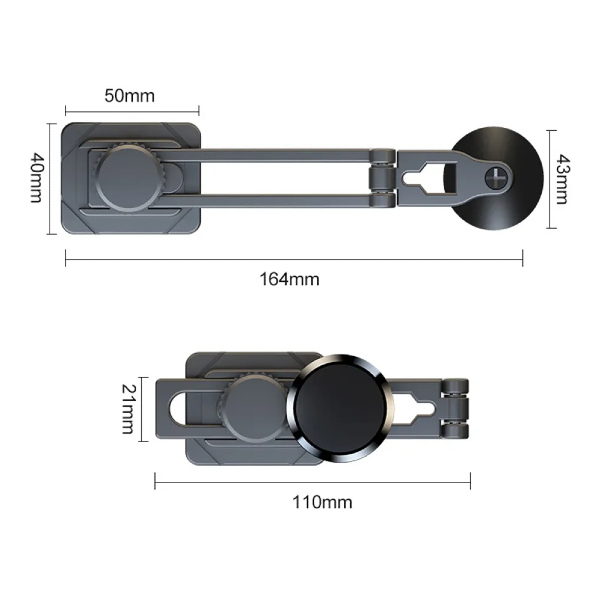 Soporte De Auto Para Celular Magnético Regulable / QUALO
