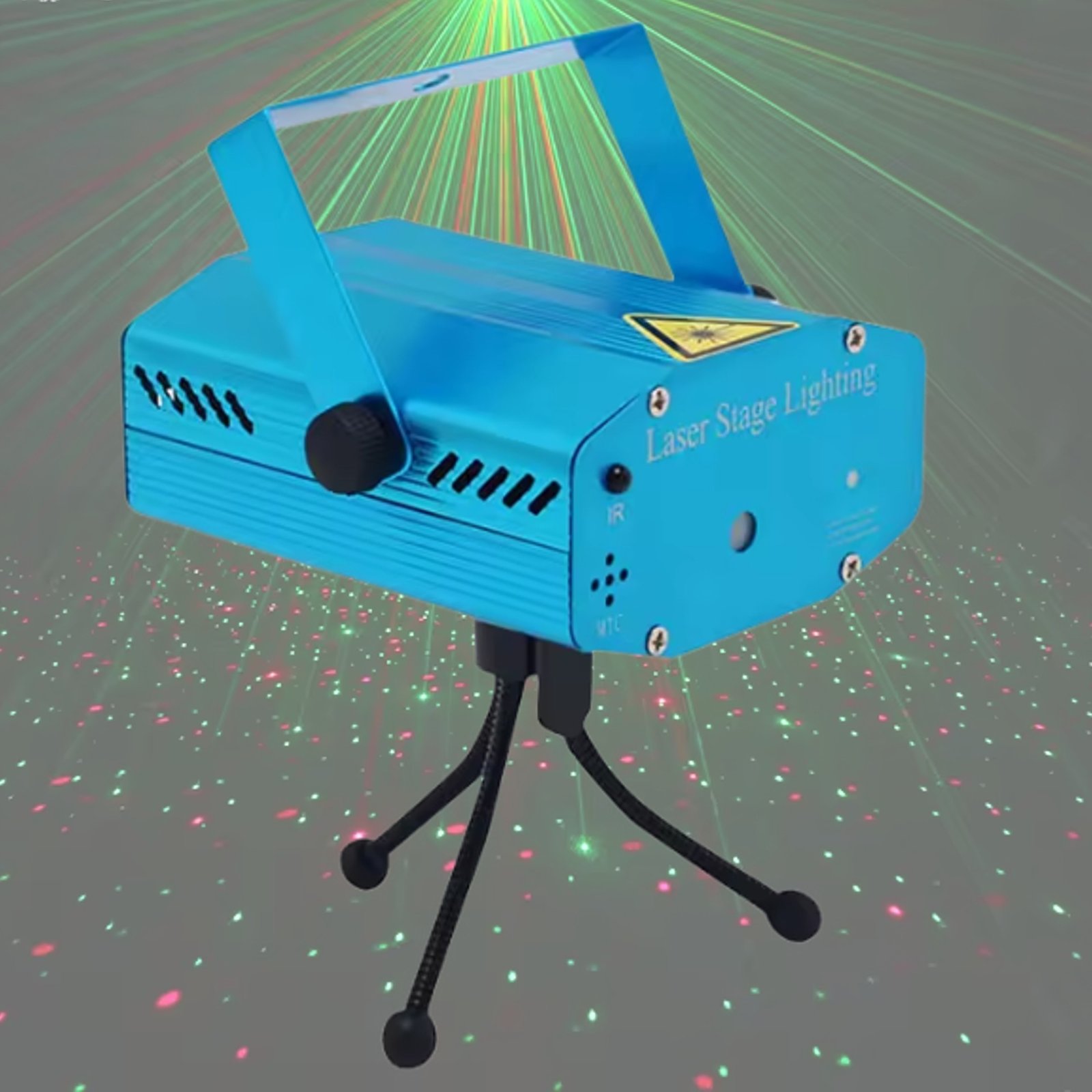Proyector Láser 6 En 1 Audio Rítmico Para Fiesta Discoteca / Con Trípode