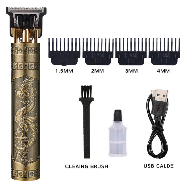 Corta Pelo Patillera Vintage T9 Electroplating Dragon