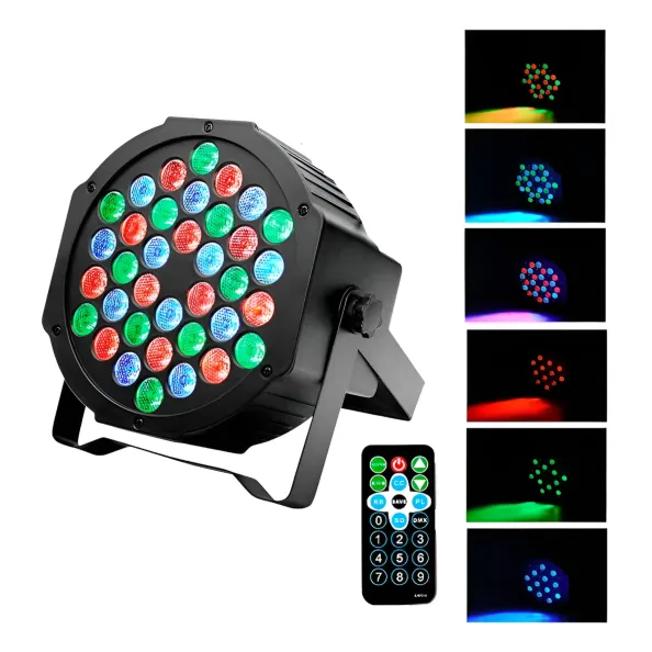 Tacho Luces Led RGB 36 LED Con Control