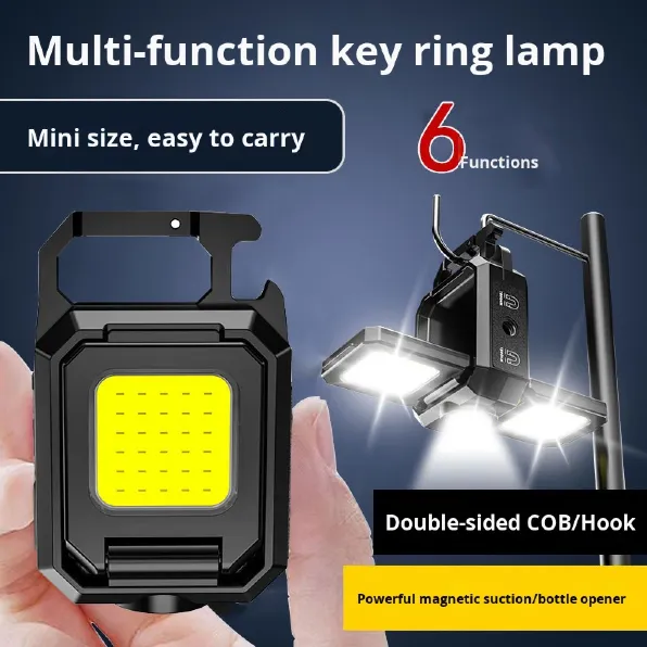 Mini Linterna Doble Portátil Recargable / Compatible Con Trípode