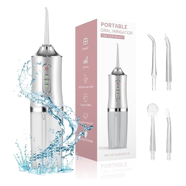 Irrigador Bucal Con 4 Boquillas