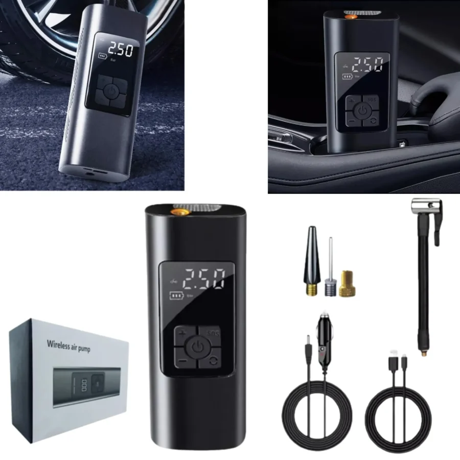Inflador Portátil Universal Auto / Moto / Bici / 6000 MAH