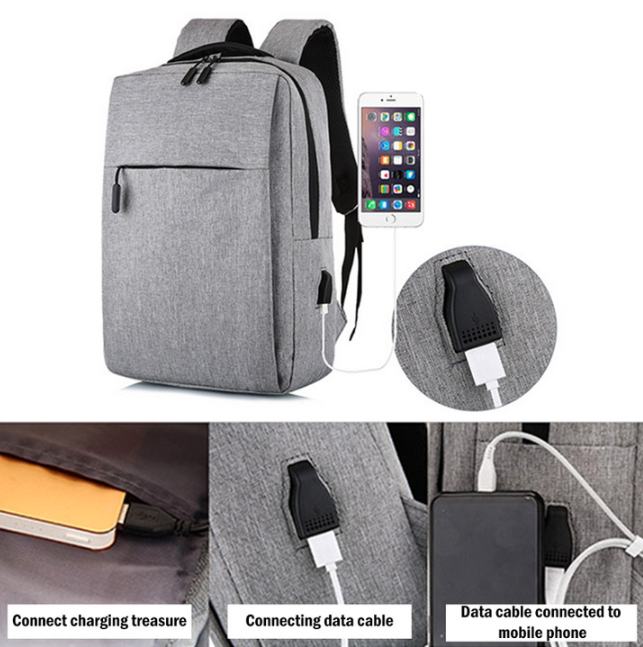 Mochila Anti Robo / 45cm * 30cm * 20cm / Con Puerto USB