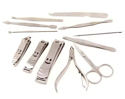 Set Manicura Pedicura 12 En 1 Con Estuche