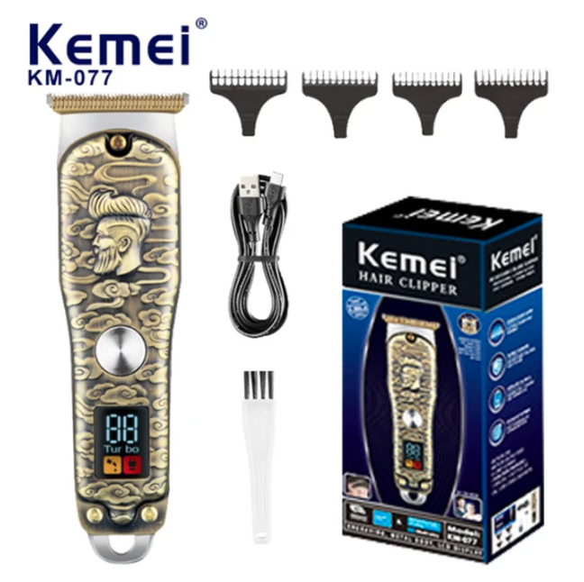 Maquina De Cortar Pelo / Barba Profesional Kemei KM-077 / 5W