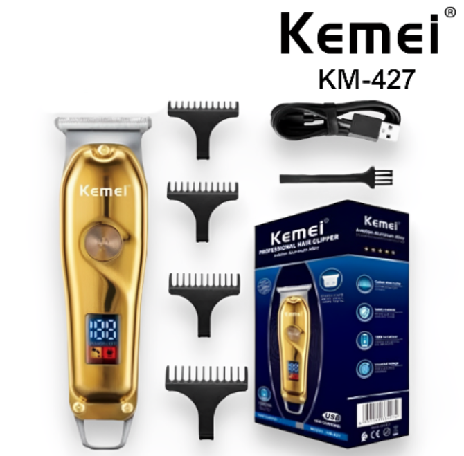 Maquina De Cortar Pelo / Barba Profesional Kemei KM-427 / 5W