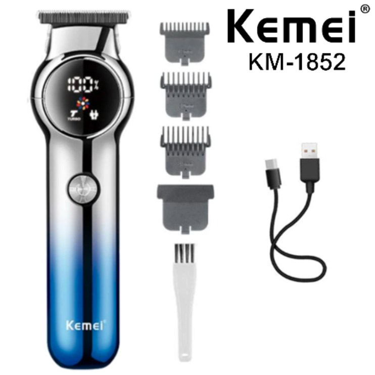 Maquina De Cortar Pelo / Barba Profesional Kemei KM-1852 / 5W