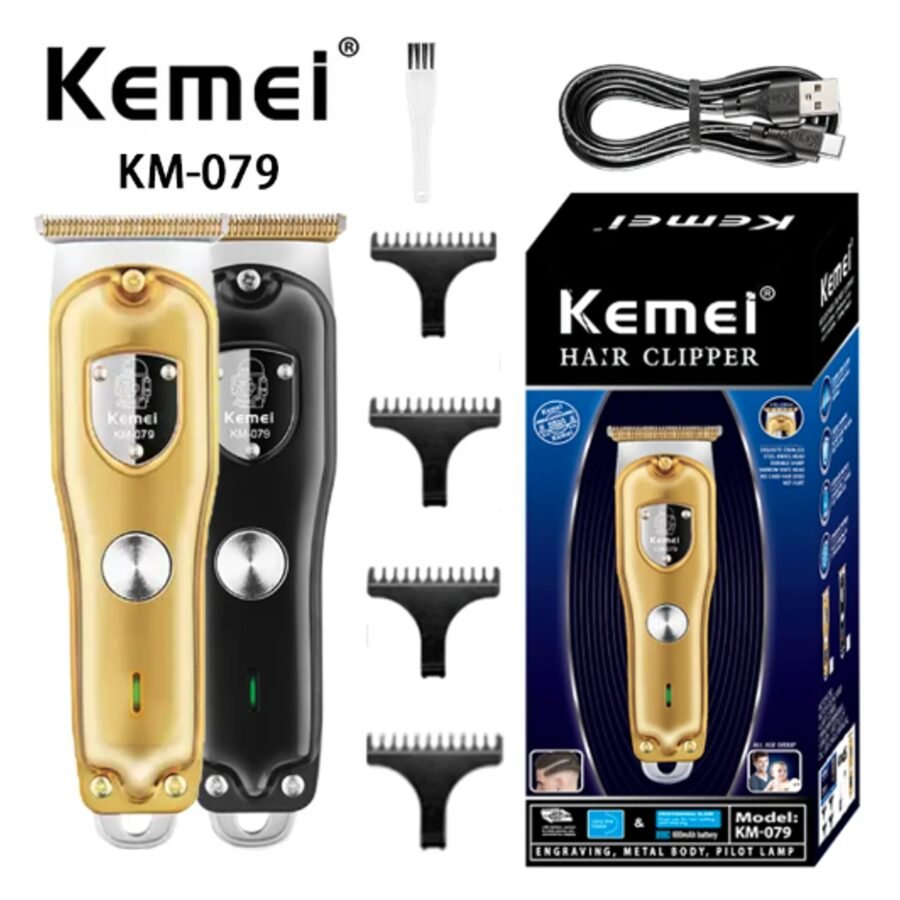 Maquina De Cortar Pelo / Barba Profesional Kemei KM-079 / 3W