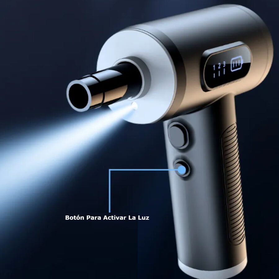 Aspiradora Sopladora 2 En 1 / 68W / 50000RPM / 2000MAH / Con Linterna Luz Led