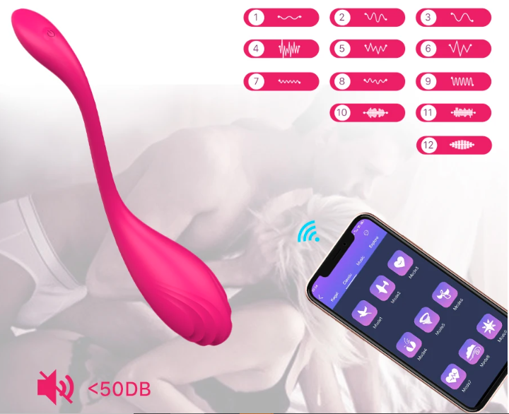 Vibrador / Estimulador De Clítoris Con Aplicación / Recargable / Con Bolsito